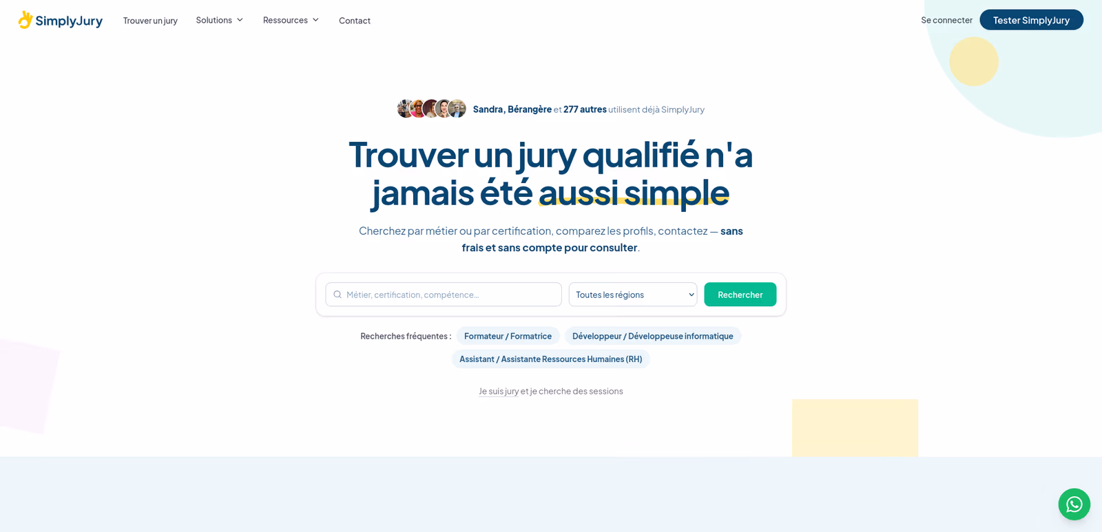 Photo du site web de simplyjury.fr